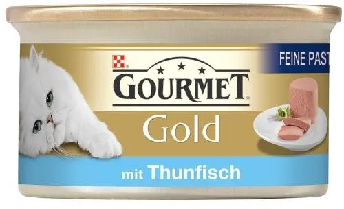 Gourmet Perle Genuss in Sauce Pastete Katzenfutter Thunfisch 24x85g