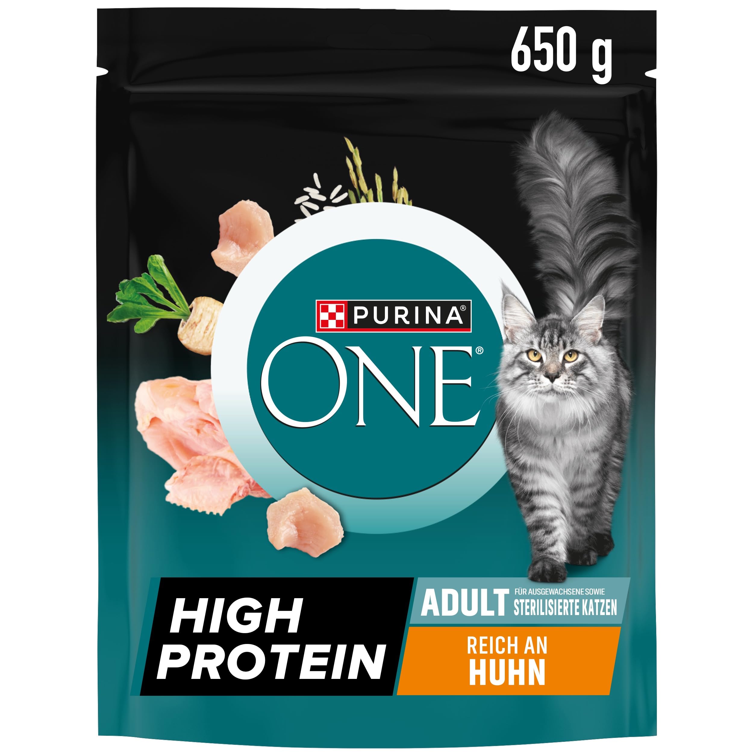 PURINA ONE High Protein Lachs Trockenfutter 6x900 g