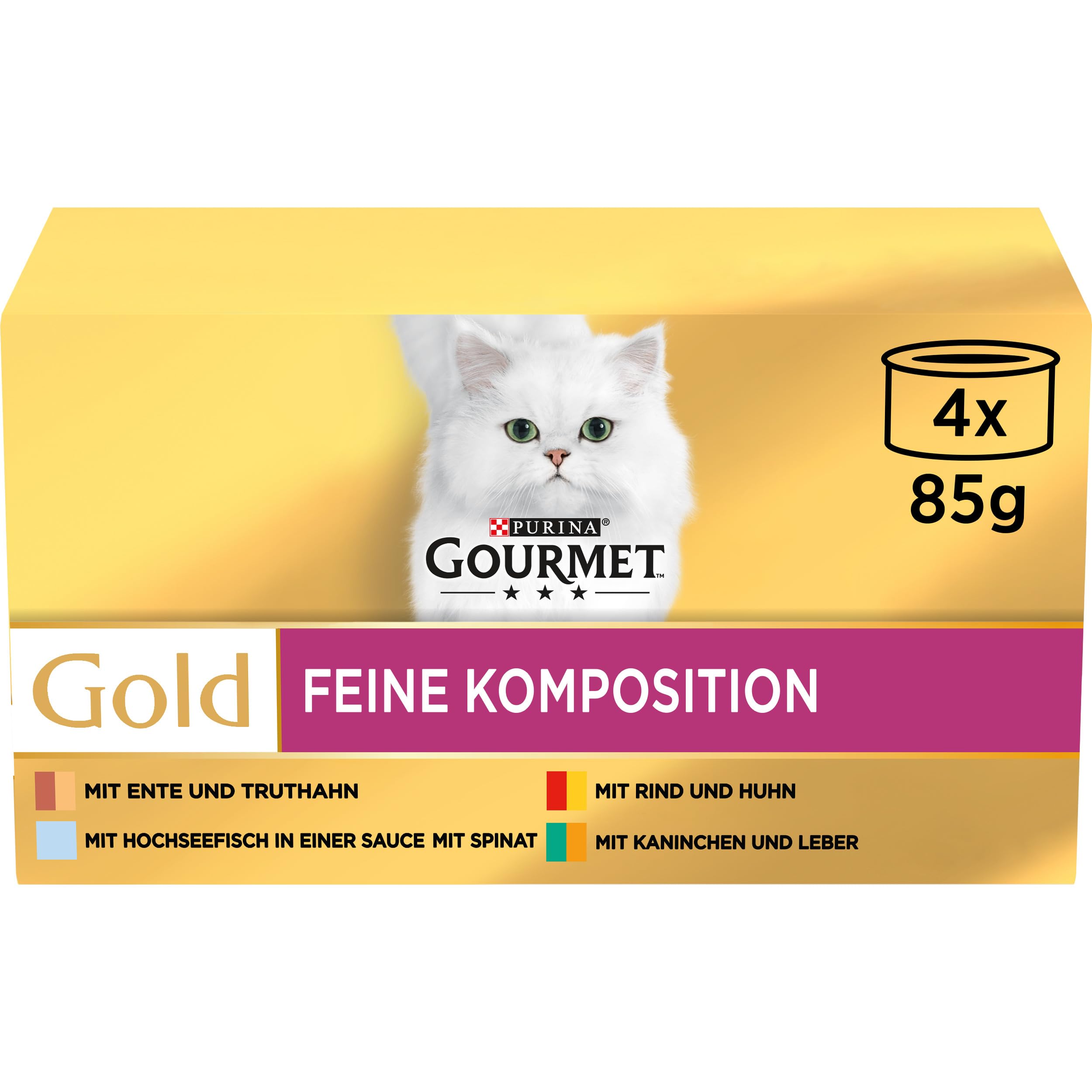 GOURMET Perle Duetto Sorten-Mix Nassfutter 48x85g