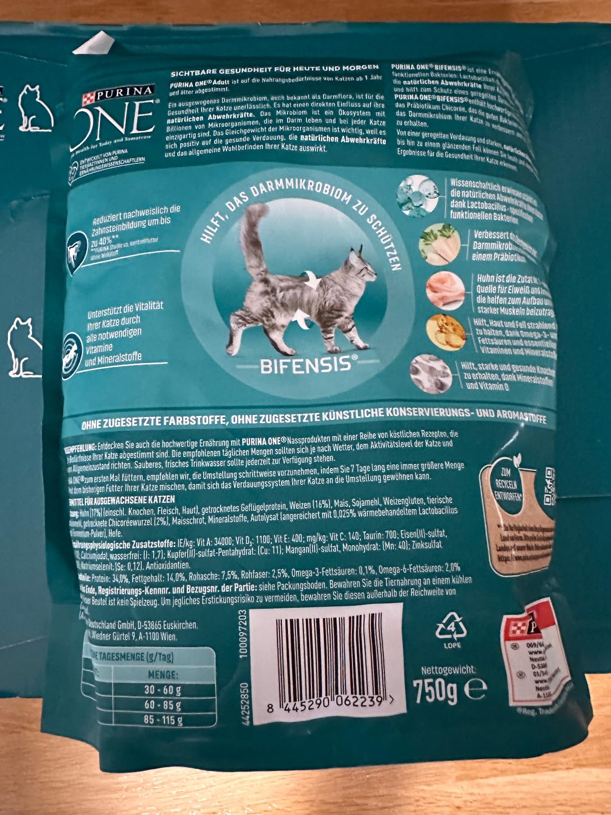 PURINA ONE BIFENSIS Adult Trockenfutter Huhn 6x750g