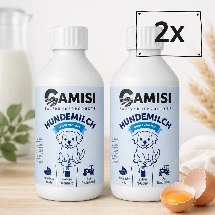 CAMISI Hundemilch Laktosereduziert Hundemilch mit Kolostrum