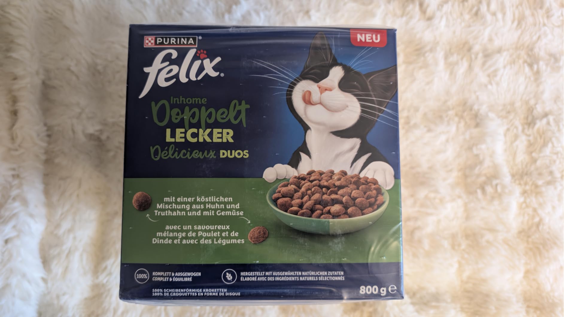Felix Doppelt Lecker Inhome Huhn Trockenfutter 5x800 g