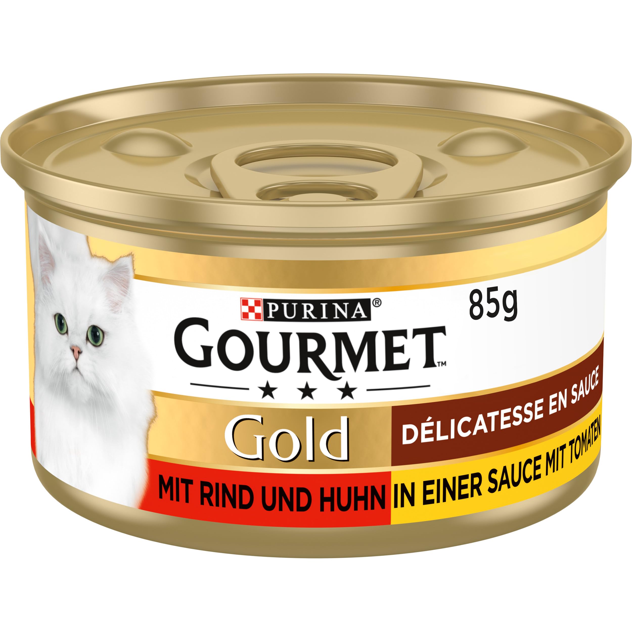 GOURMET Perle Sauce Nassfutter Rind Huhn 12x85g Tomate