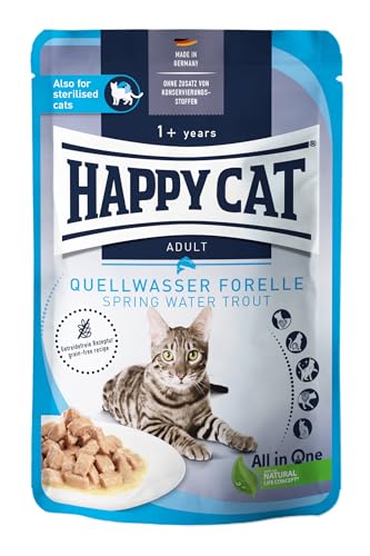 Happy Cat Meat in Sauce Forelle Nassfutter 85 g getreidefrei