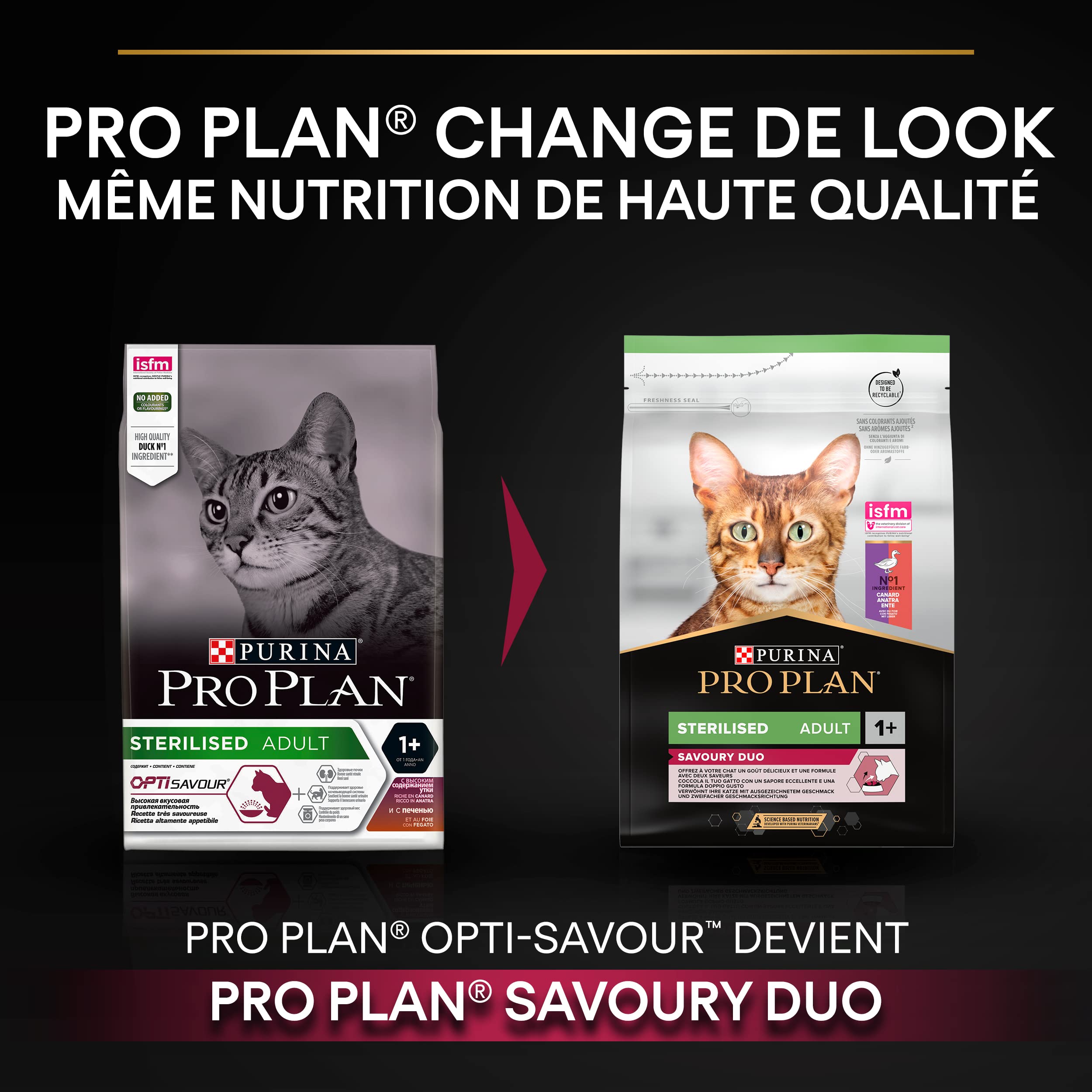 PRO PLAN Sterilised Savoury Duo Trockenfutter Ente 3kg Niere