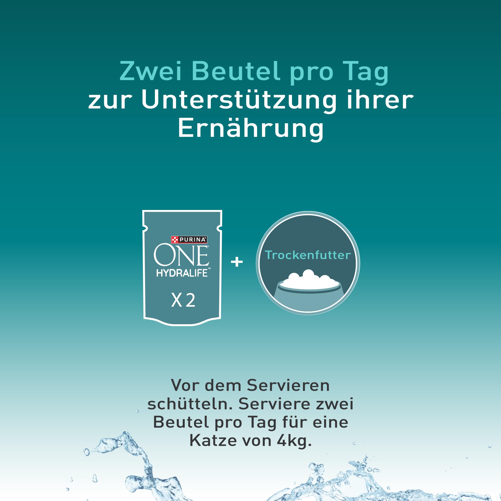 PURINA ONE Hydralife Nassfutter Huhn 48x50g Flüssigkeit
