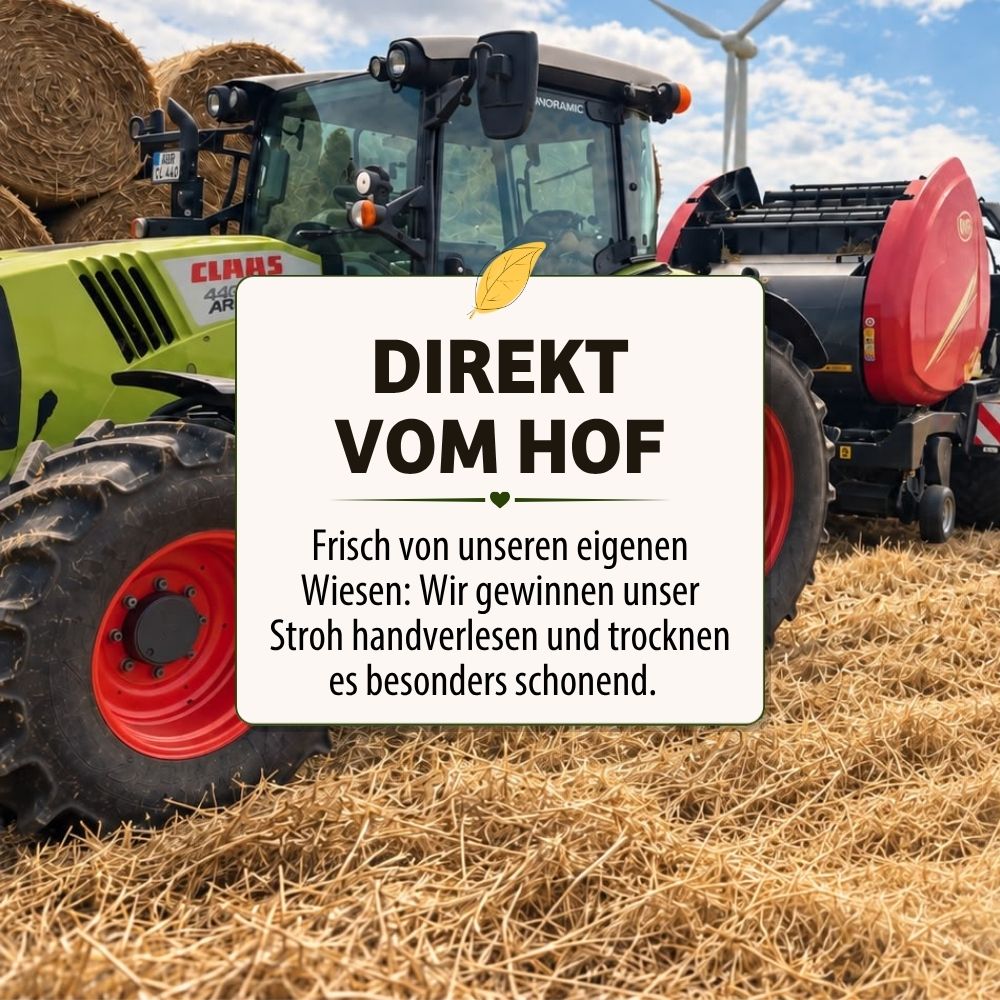 CAMISI Kleintierfutter Naturstroh Einstreu 4kg Kaninchen