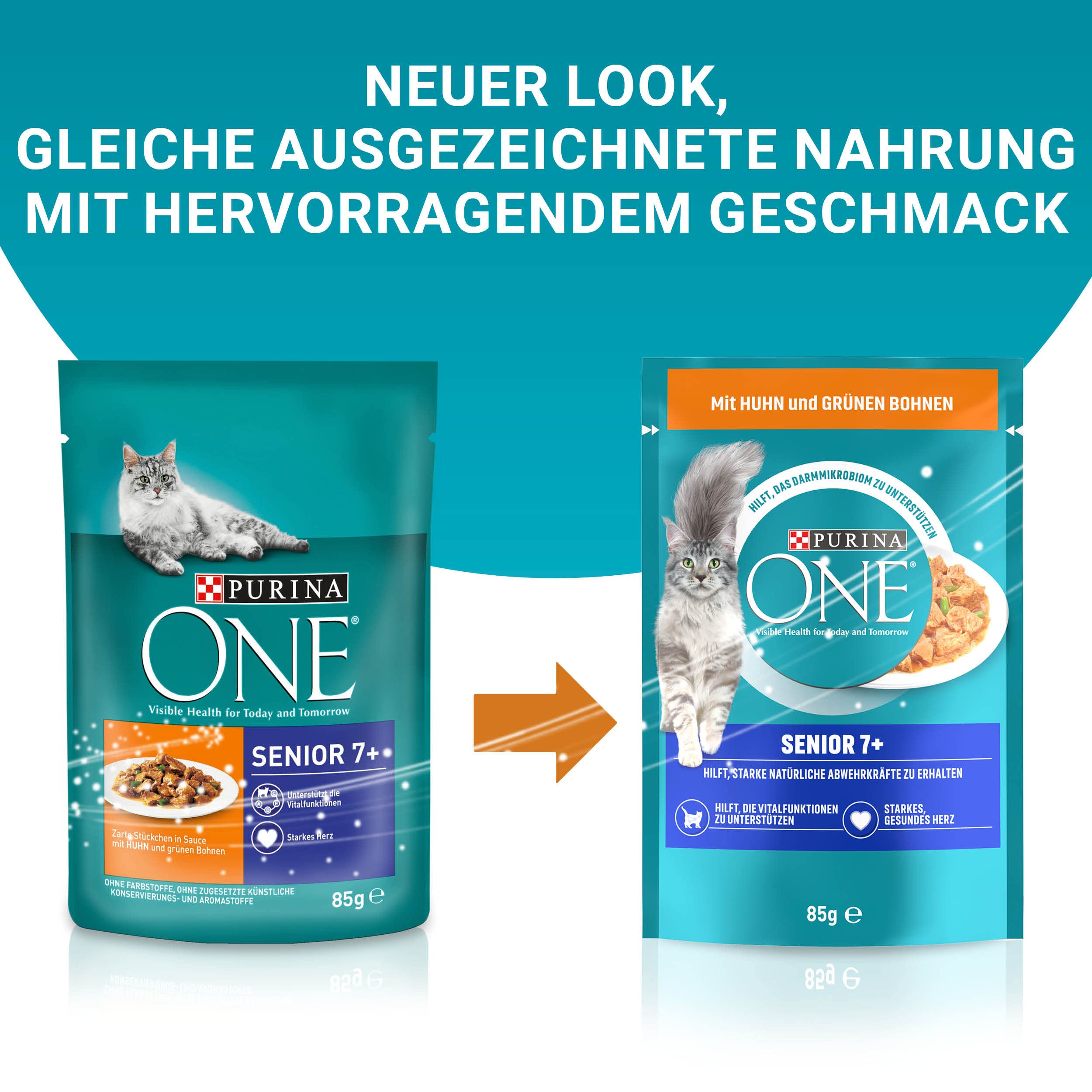 PURINA ONE Bifensis Senior 7+ Huhn Nassfutter 26x85g in Sauce