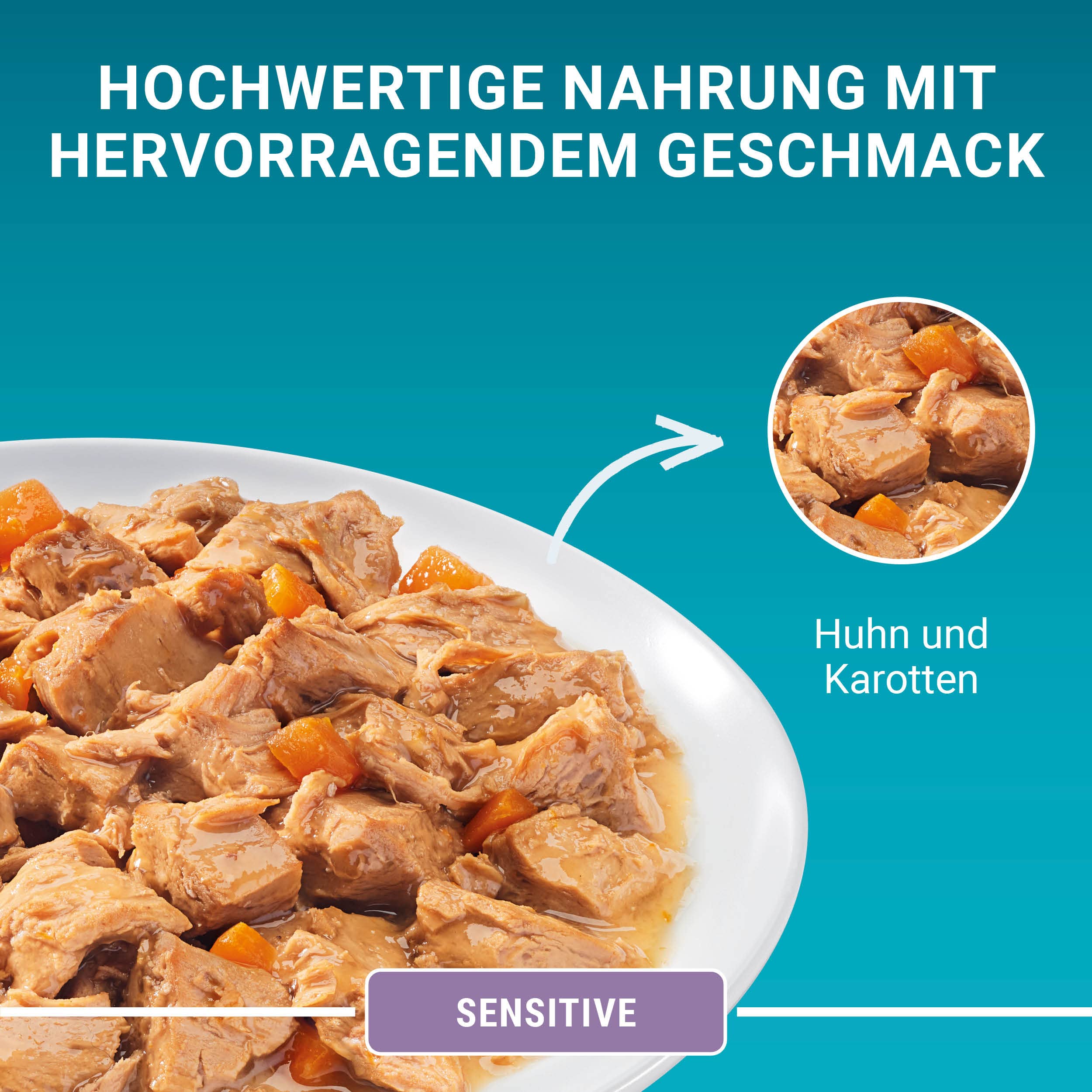 Purina One Bifensis Sensitive Nassfutter Huhn 26x85g