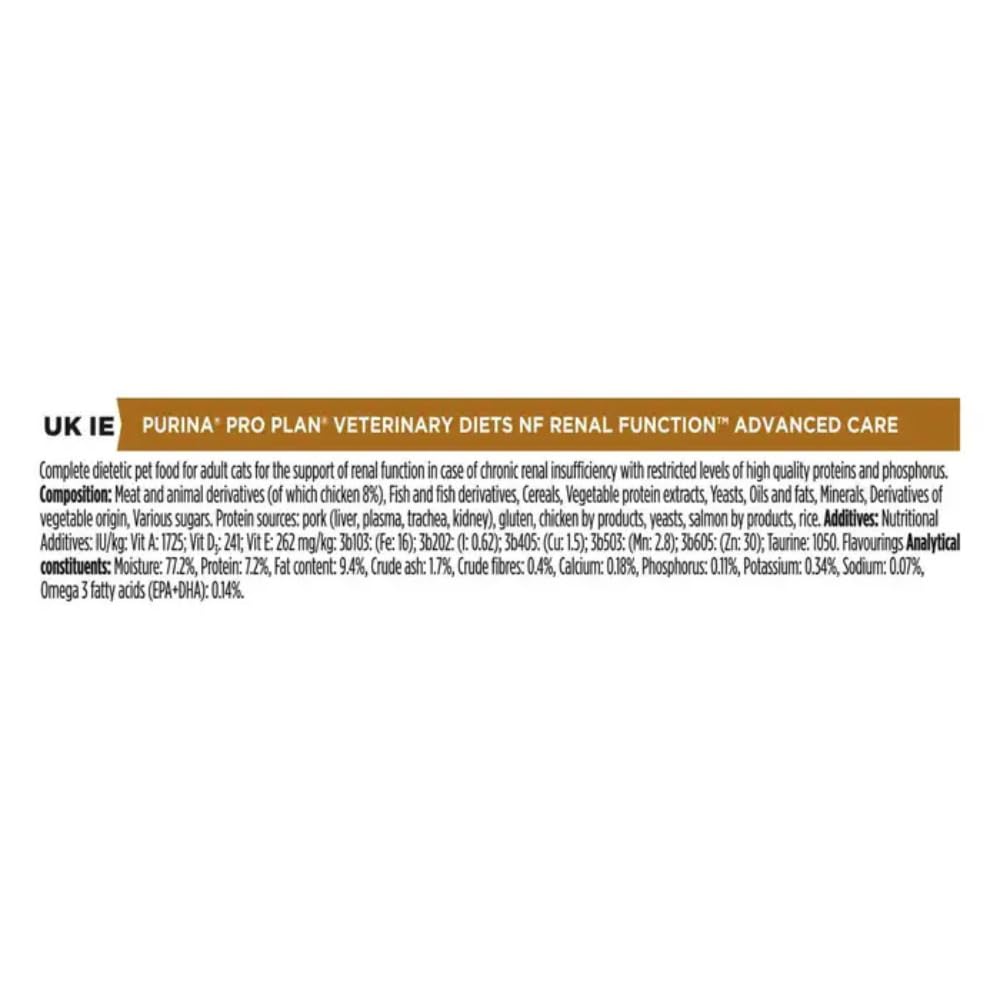 Pro Plan Vet Feline NF Renal Huhn Nassfutter 10x85g