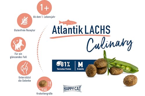 Happy Cat Culinary Adult Atlantik-Lachs Trockenfutter 4 kg