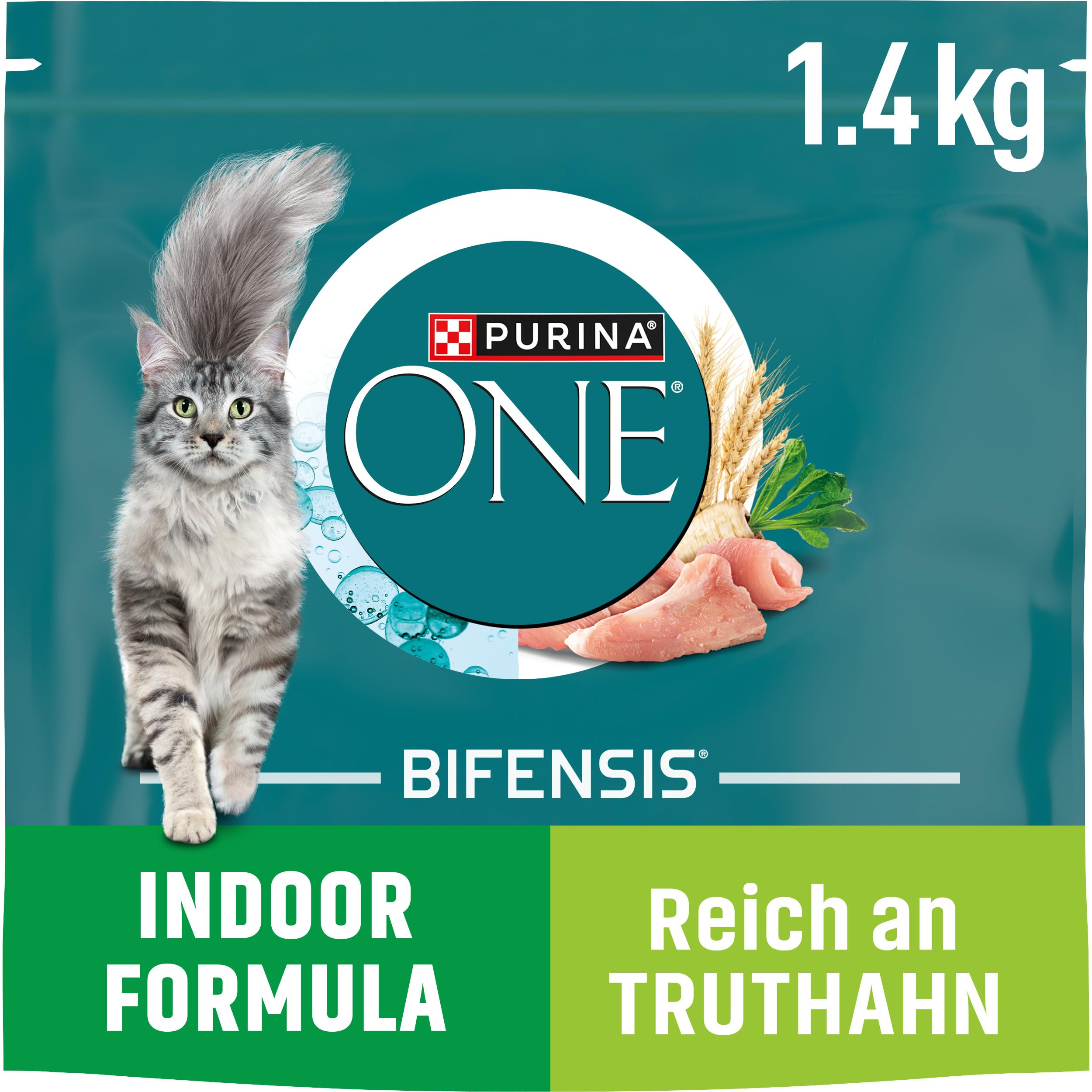 Purina One Bifensis Indoor Trockenfutter Truthahn 1,4kg