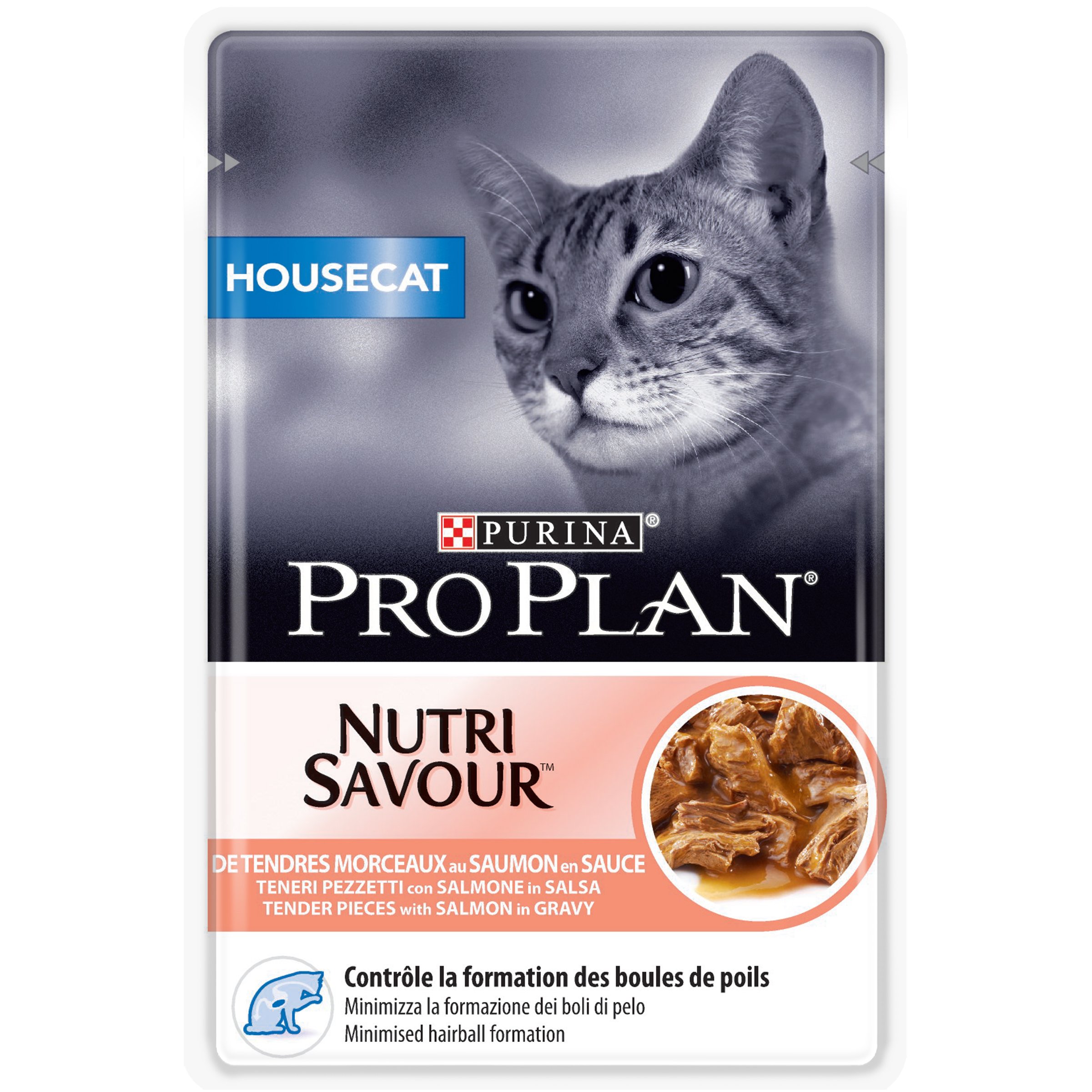 Purina Pro Plan Housecat Nutrisavour Nassfutter Lachs 24x85g Sauce