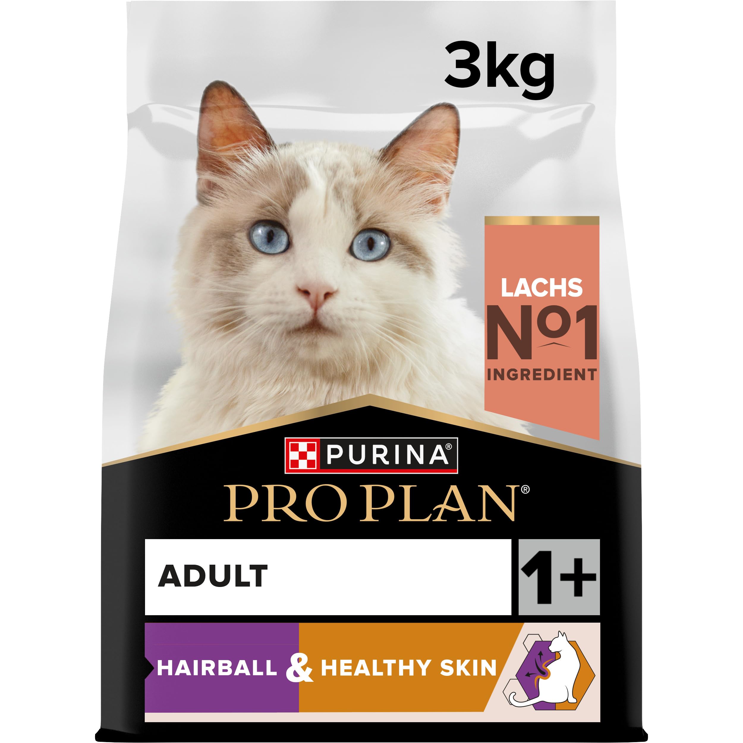 Purina PRO PLAN Hairball Lachs Trockenfutter 3,2kg