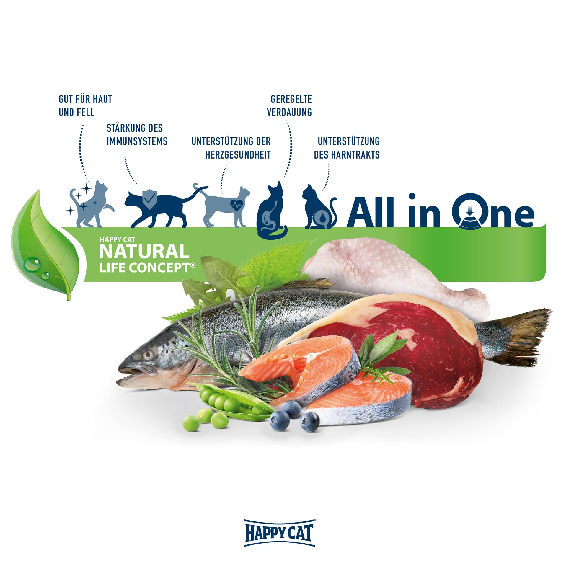 Happy Cat Culinary Snack Katzenleckerli Atlantik-Lachs 70 g knusprig