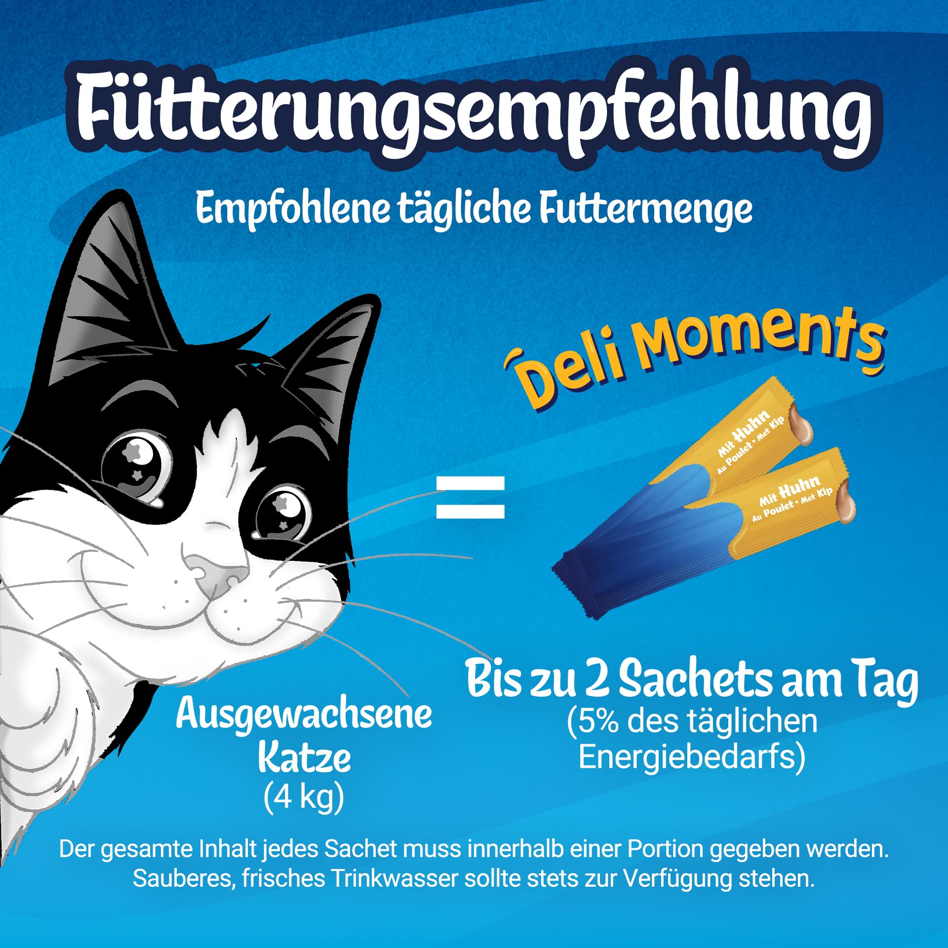 FELIX Deli Moments Cremiger Katzensnack Huhn 44er Pack 10g kalorienarm
