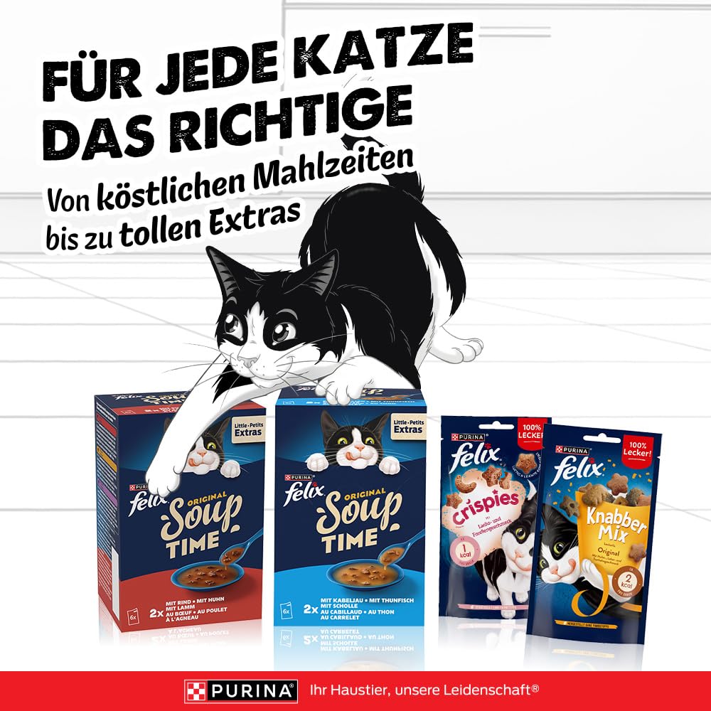 FELIX Soup Time Katzensuppe vom Land Rind 6er