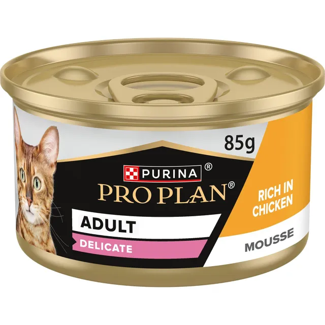 Purina Pro Plan Delicate Nassfutter Mousse Huhn 24x85 g