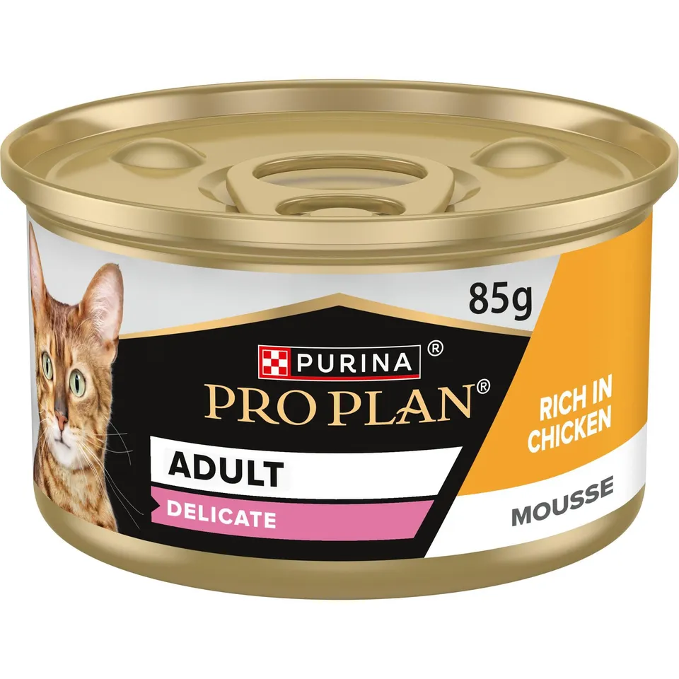 Purina Pro Plan Delicate Nassfutter Mousse Huhn 24x85 g