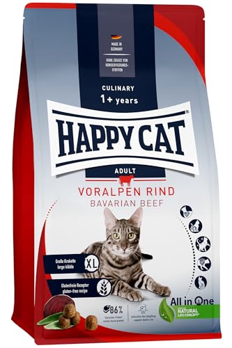 Happy Cat Culinary Adult Voralpen Rind Trockenfutter 4 kg glutenfrei
