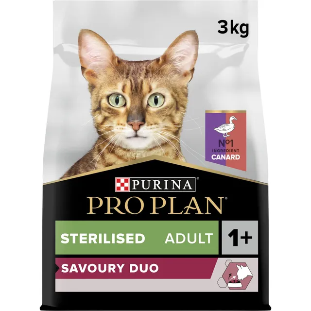 PRO PLAN Sterilised Savoury Duo Trockenfutter Ente 3kg Niere