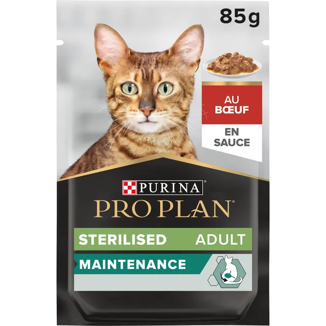 Purina Pro Plan Sterilised Nutrisavour Nassfutter Rind 24x85g