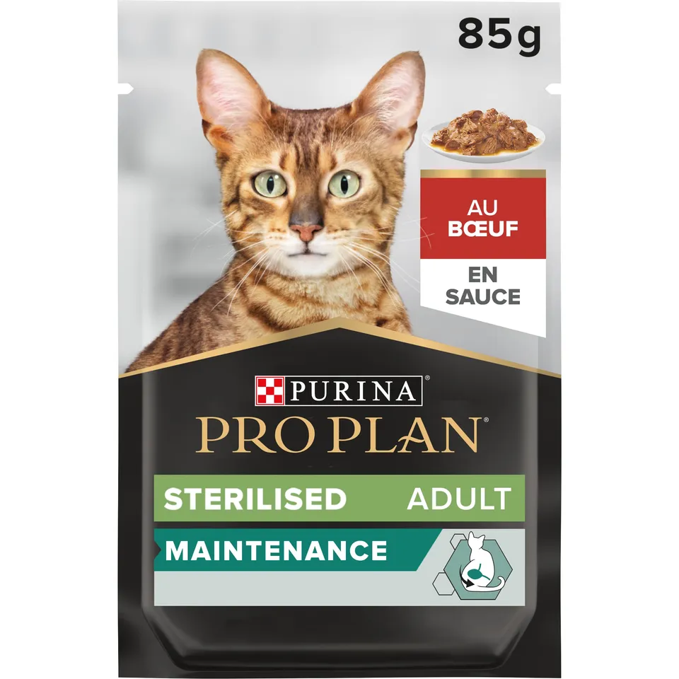 Purina Pro Plan Sterilised Nutrisavour Nassfutter Rind 24x85g