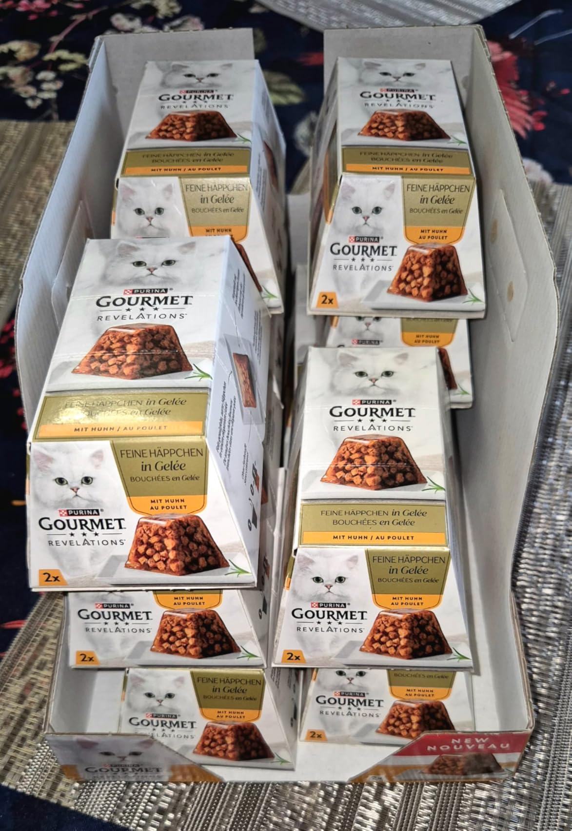 Gourmet Perle Genuss in Gelée Nassfutter Huhn 6x57g