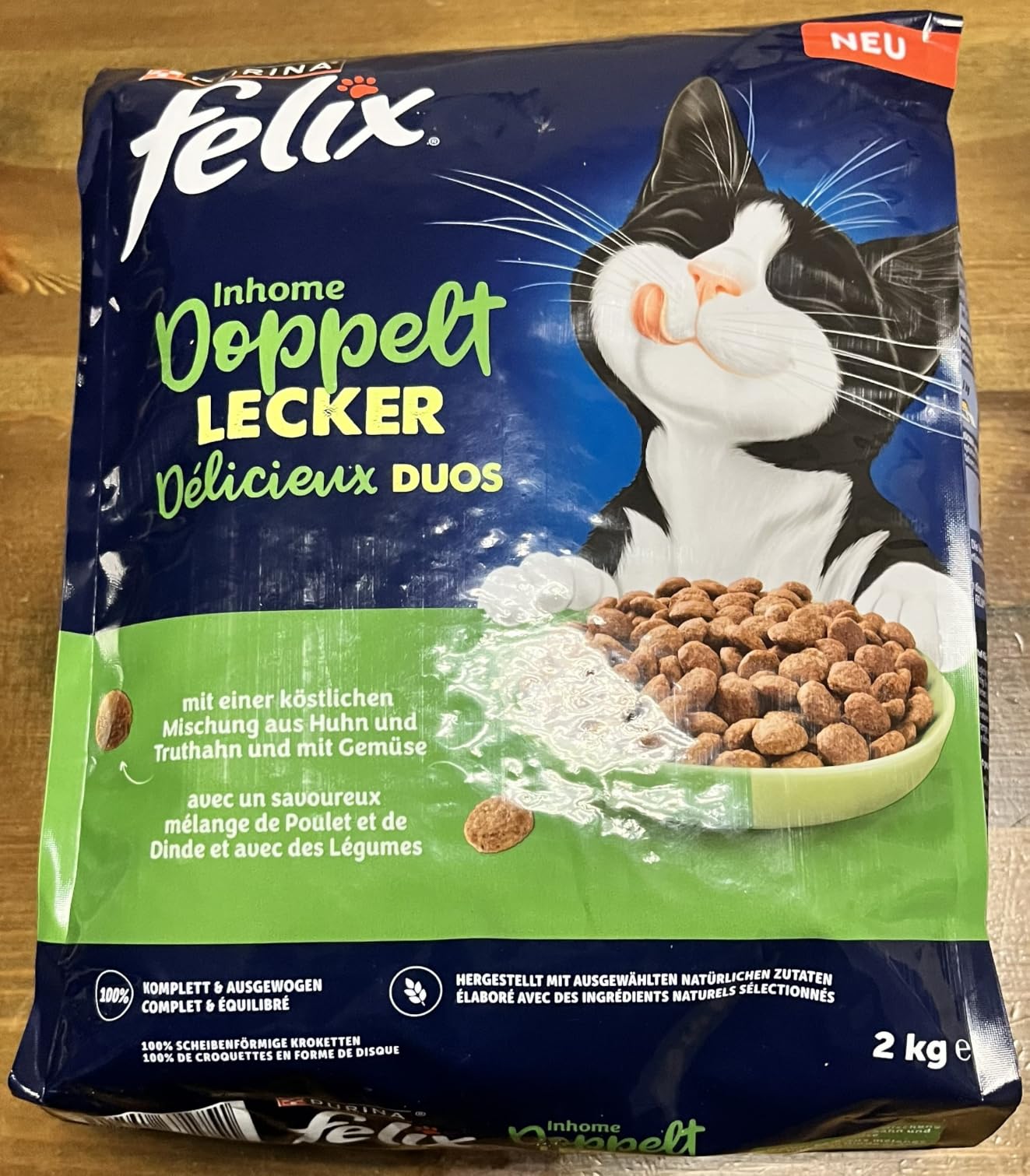 FELIX Doppelt Lecker Inhome Huhn Trockenfutter 12kg