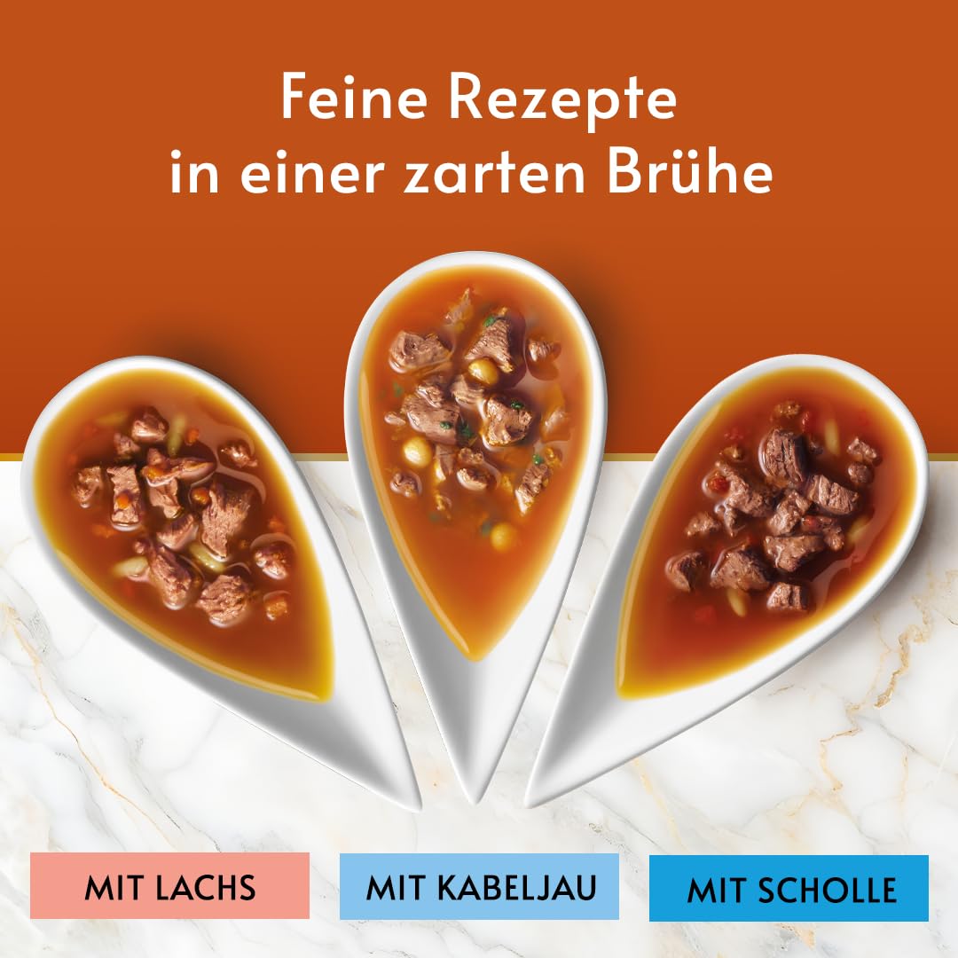 Gourmet Perle Soup Royale Katzensuppe Lachs 24x45g