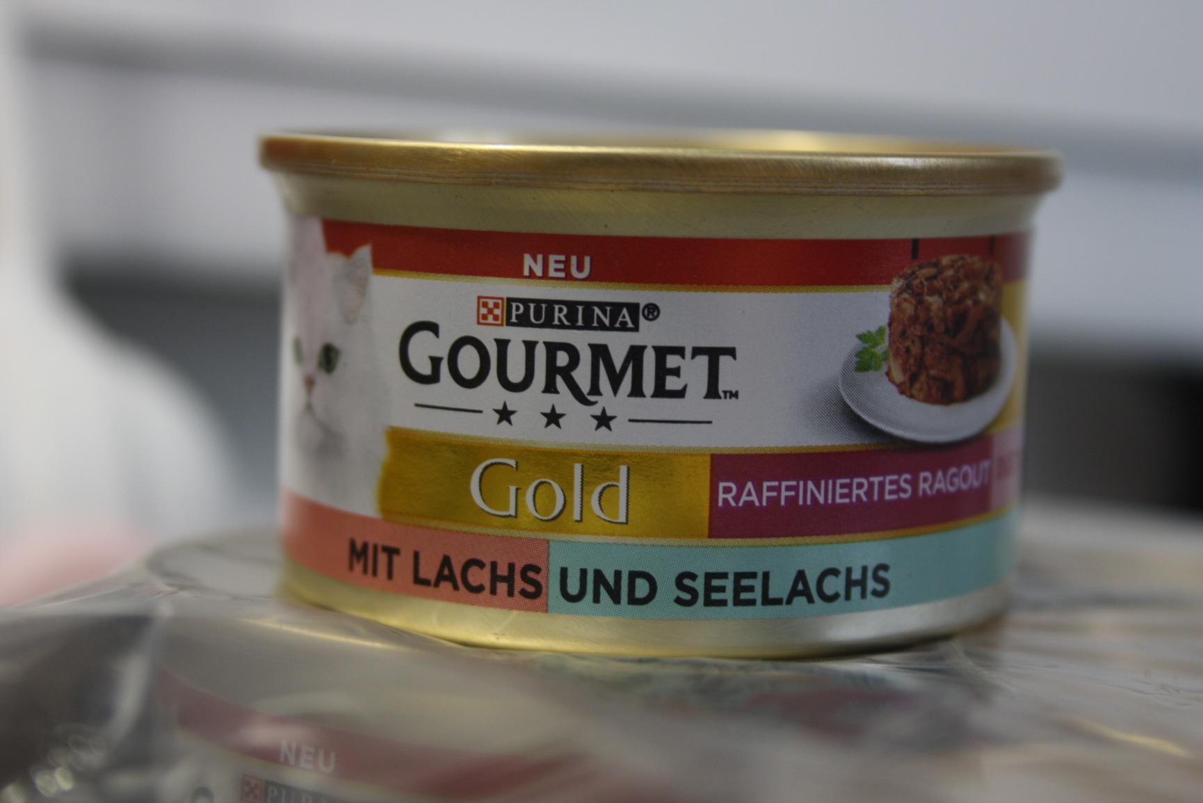 GOURMET Perle Duetto Lachs & Seelachs Nassfutter 12x85g mit Sauce