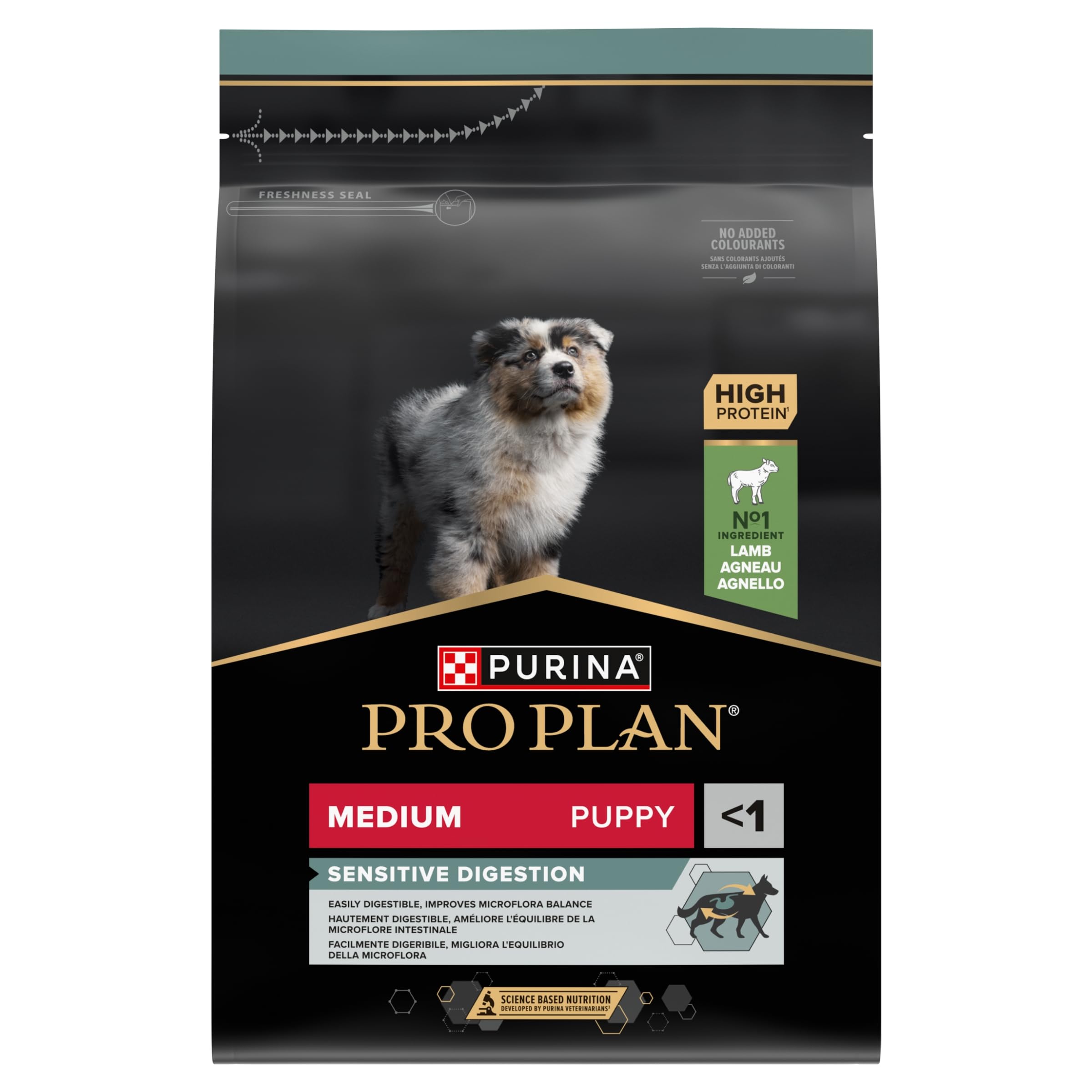 PRO PLAN Medium Puppy Sensitive Lamm Trockenfutter 3 kg Welpen