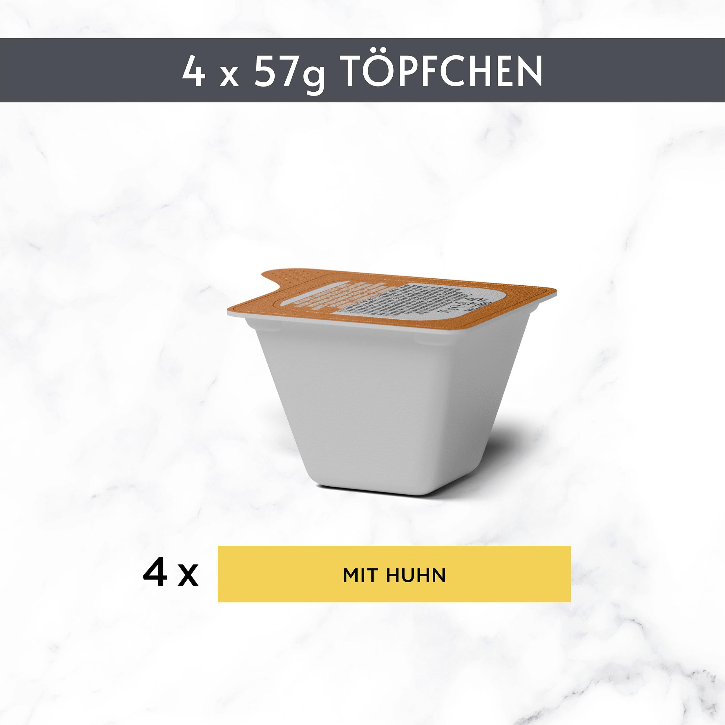 Gourmet Perle Genuss in Gelée Nassfutter Huhn 6x57g