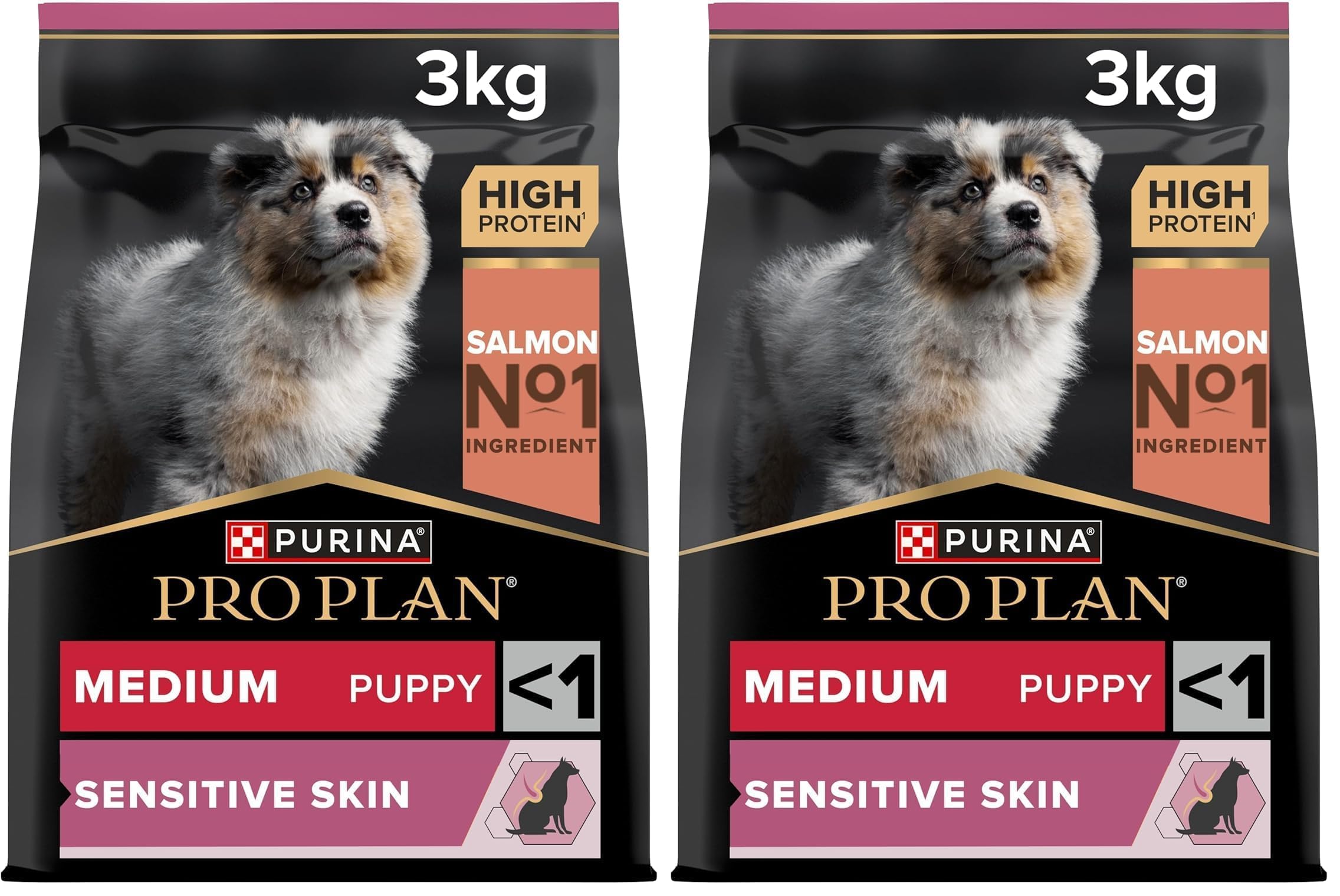 Pro Plan Medium Puppy Sensitive Skin Hundefutter 3kg Lachs