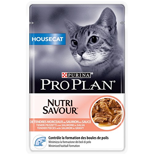 Purina Pro Plan Housecat Nutrisavour Nassfutter Lachs 24x85g Sauce