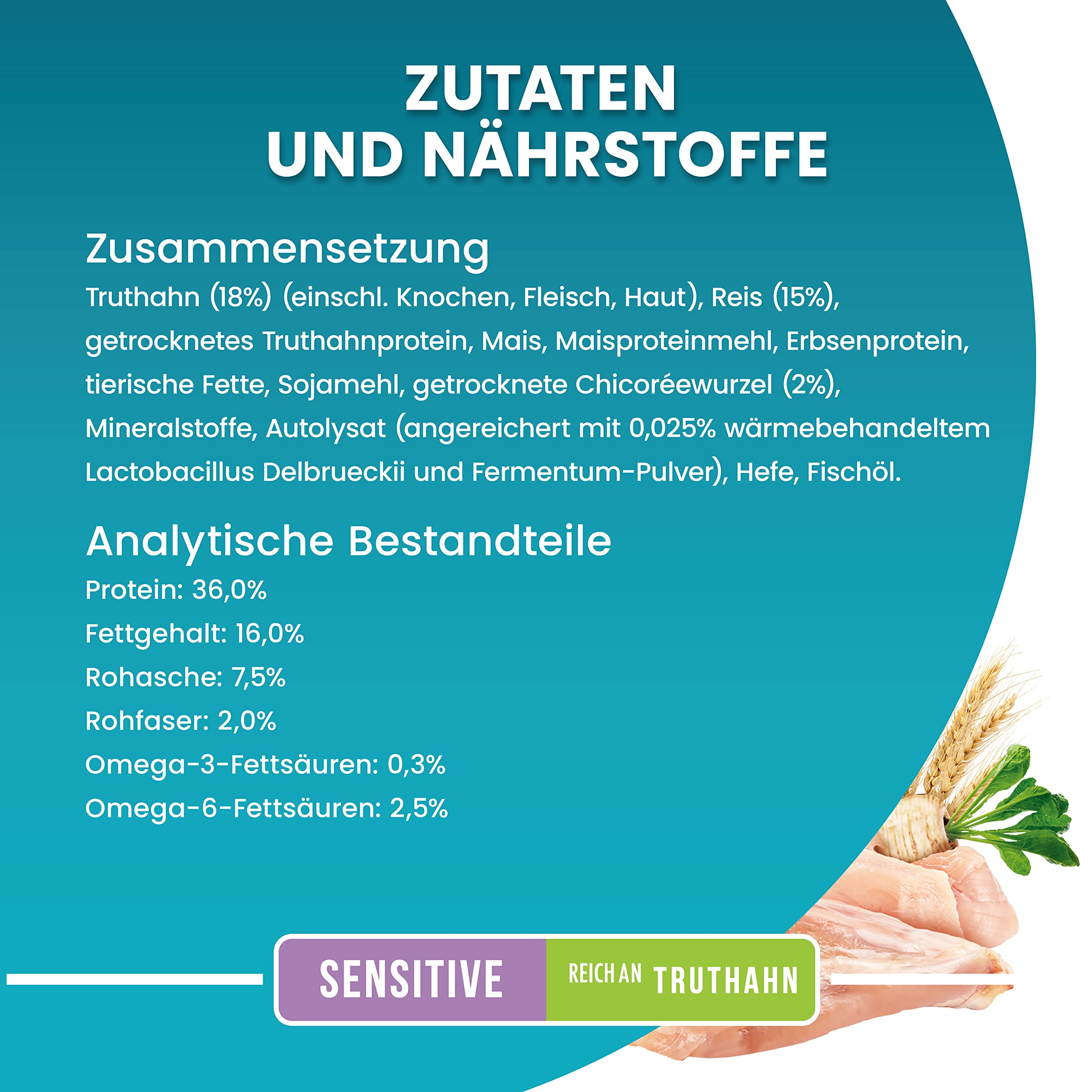 Purina One Bifensis Sensitive Trockenfutter Truthahn 6x750g