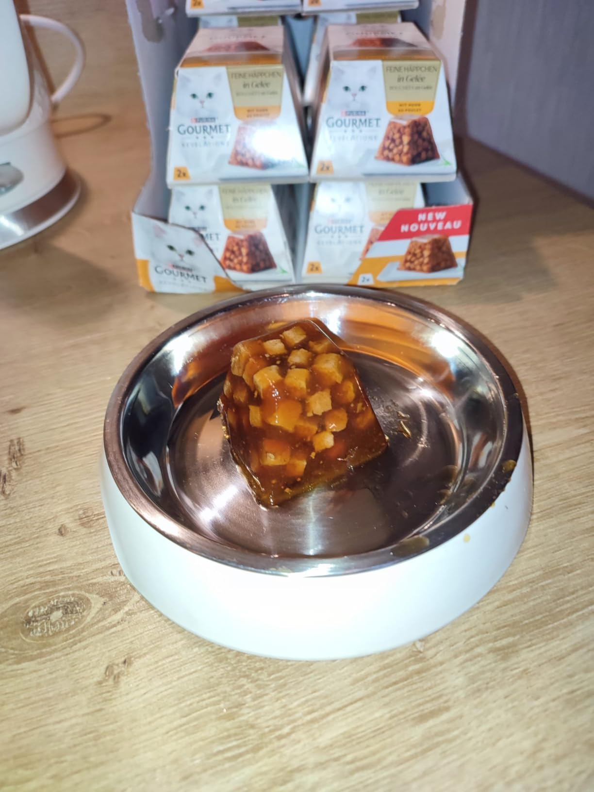 Gourmet Perle Genuss in Gelée Nassfutter Huhn 6x57g