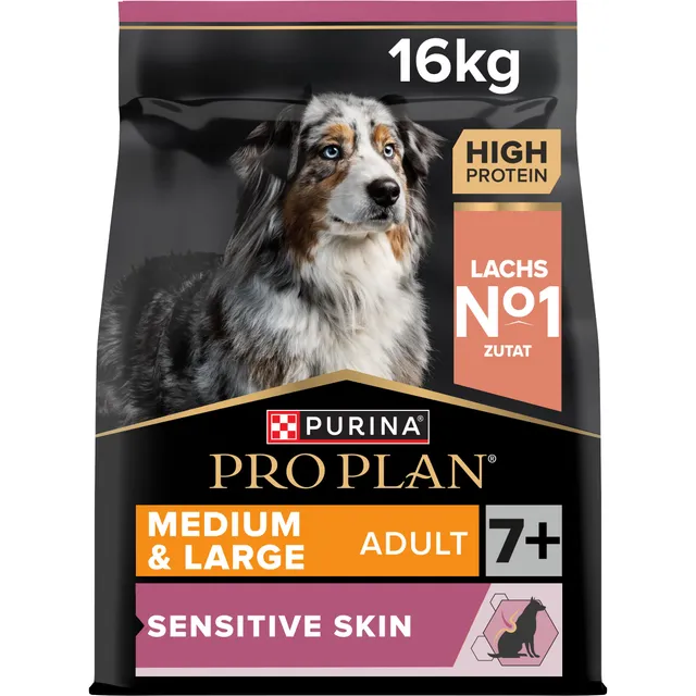 PRO PLAN Medium Large Adult 7+ Trockenfutter Lachs 16kg