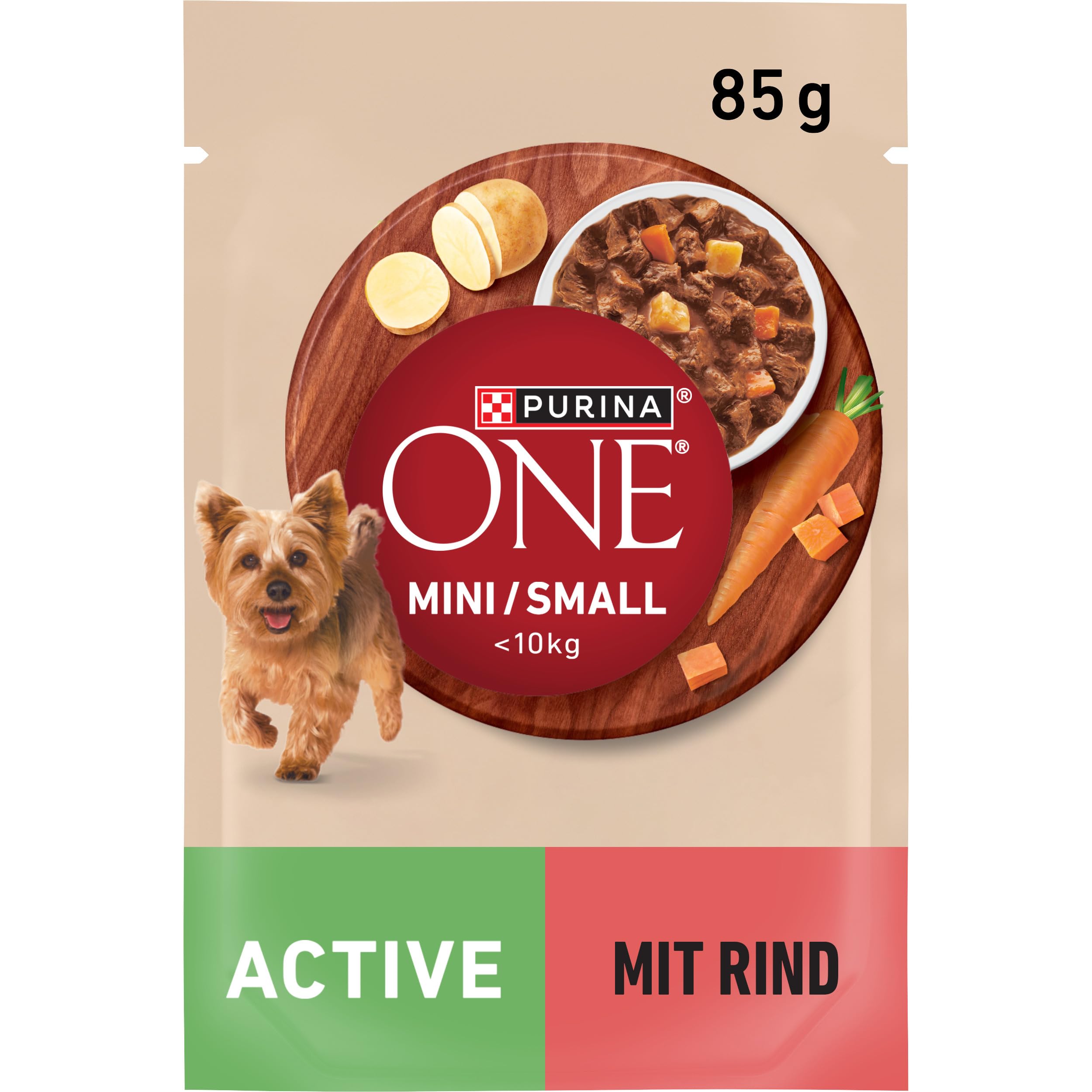 PURINA ONE Mini Small Active Huhn Hundetrockenfutter 2kg