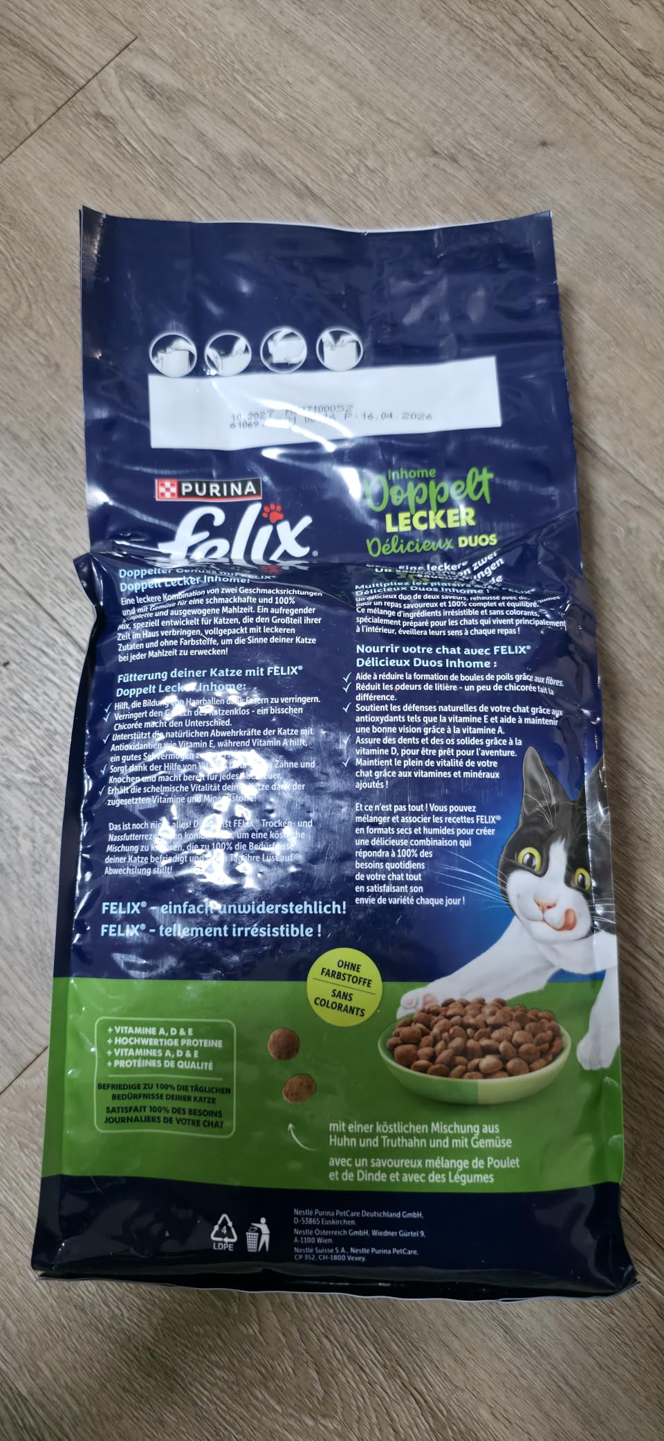 FELIX Doppelt Lecker Inhome Huhn Trockenfutter 12kg