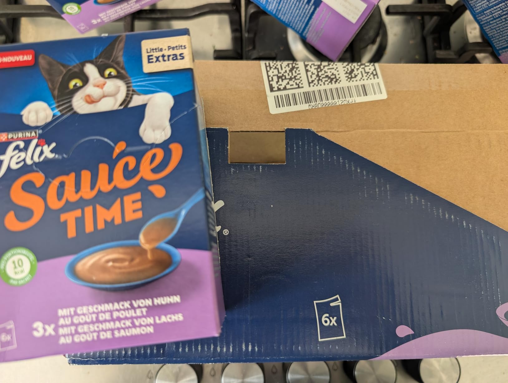 Felix Sauce Time Huhn Lachs Katzensnack 24x40g cremig