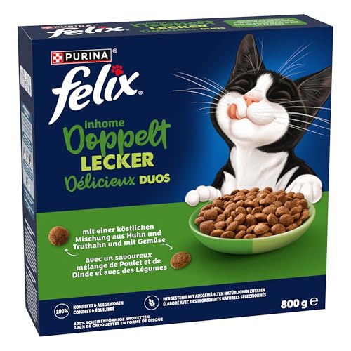 Felix Doppelt Lecker Inhome Huhn Trockenfutter 5x800 g
