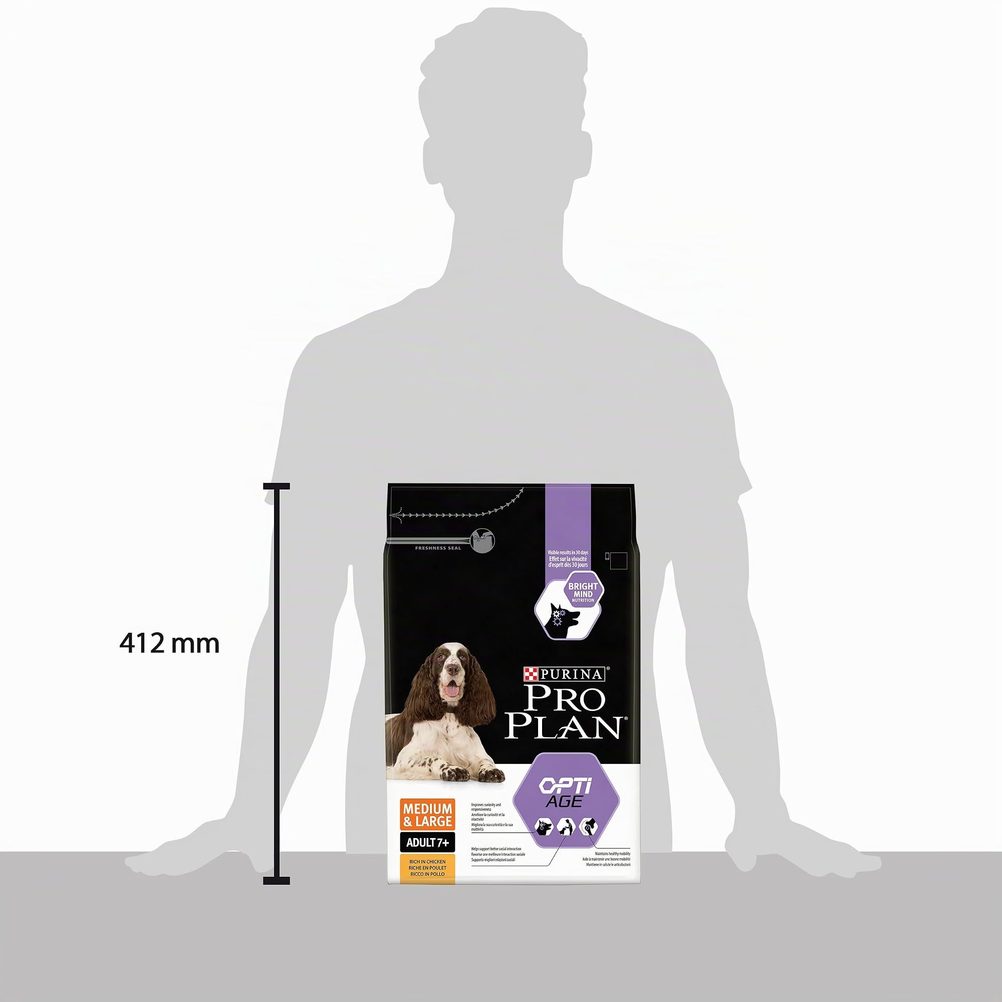 PRO PLAN Medium Large Adult 7+ Hundefutter Huhn 12kg trocken