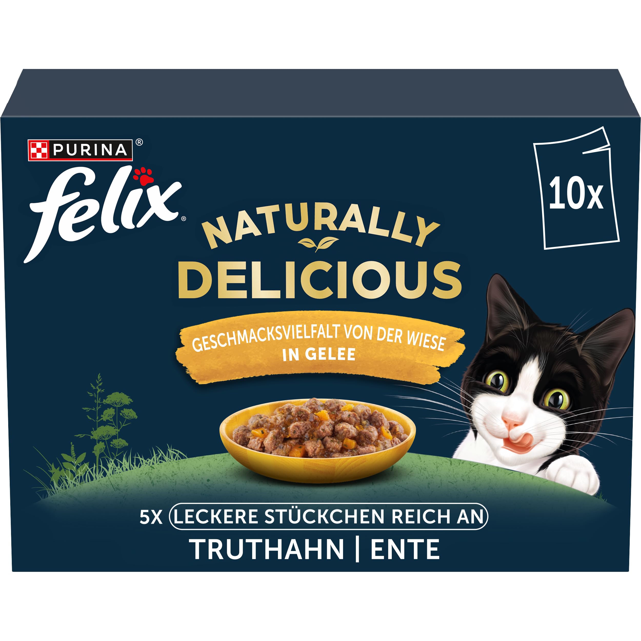 Felix So gut wie es aussieht Nassfutter von der Wiese 6er Pack getreidefrei
