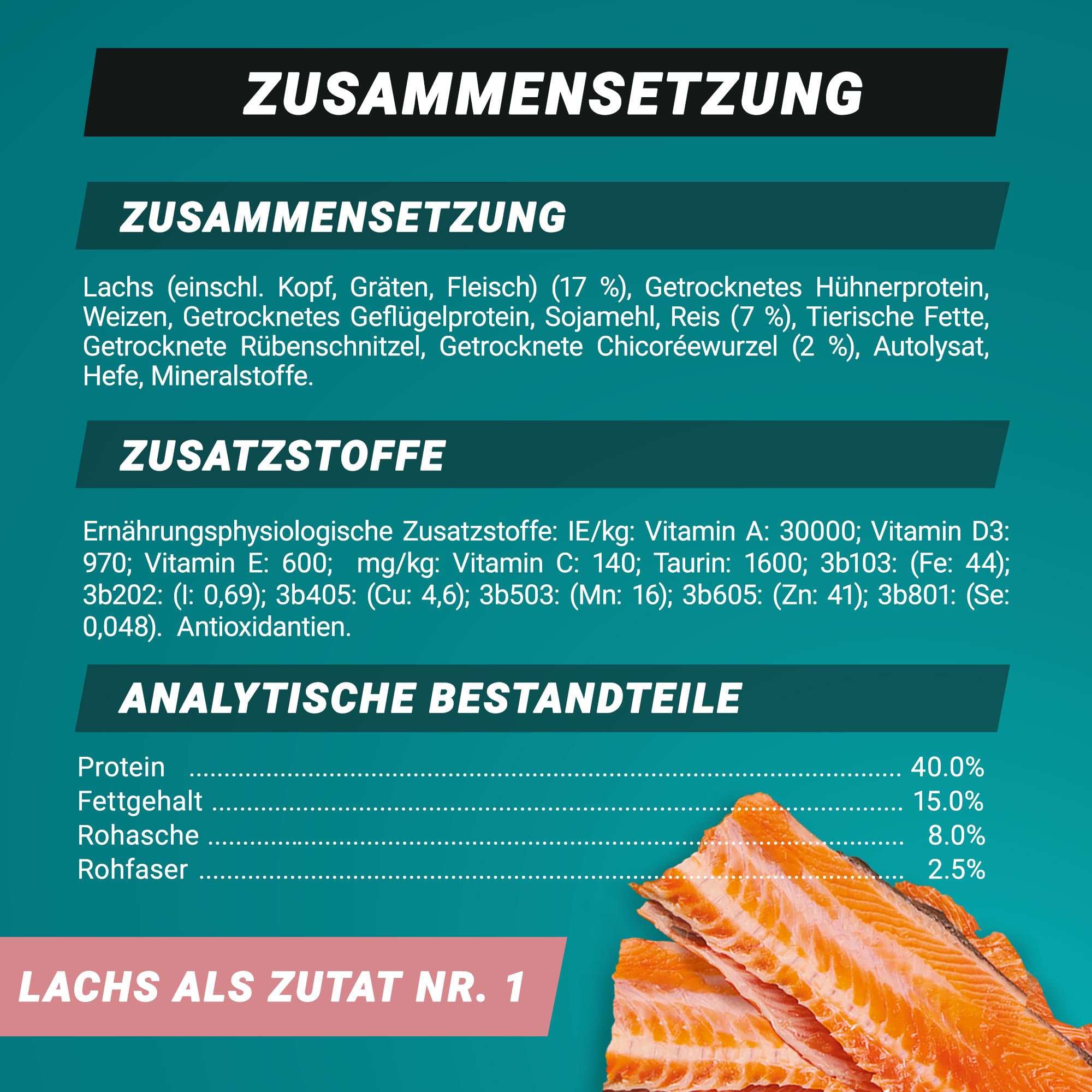 PURINA ONE High Protein Lachs Trockenfutter 6x900 g