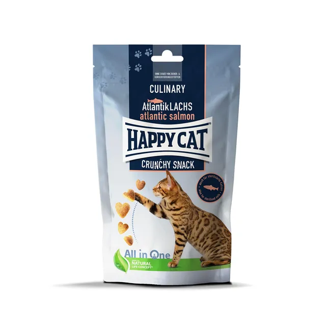 Happy Cat Culinary Snack Katzenleckerli Atlantik-Lachs 70 g knusprig