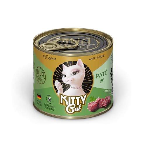 KITTY Cat Nassfutter Paté Lamm 6x200g getreidefrei