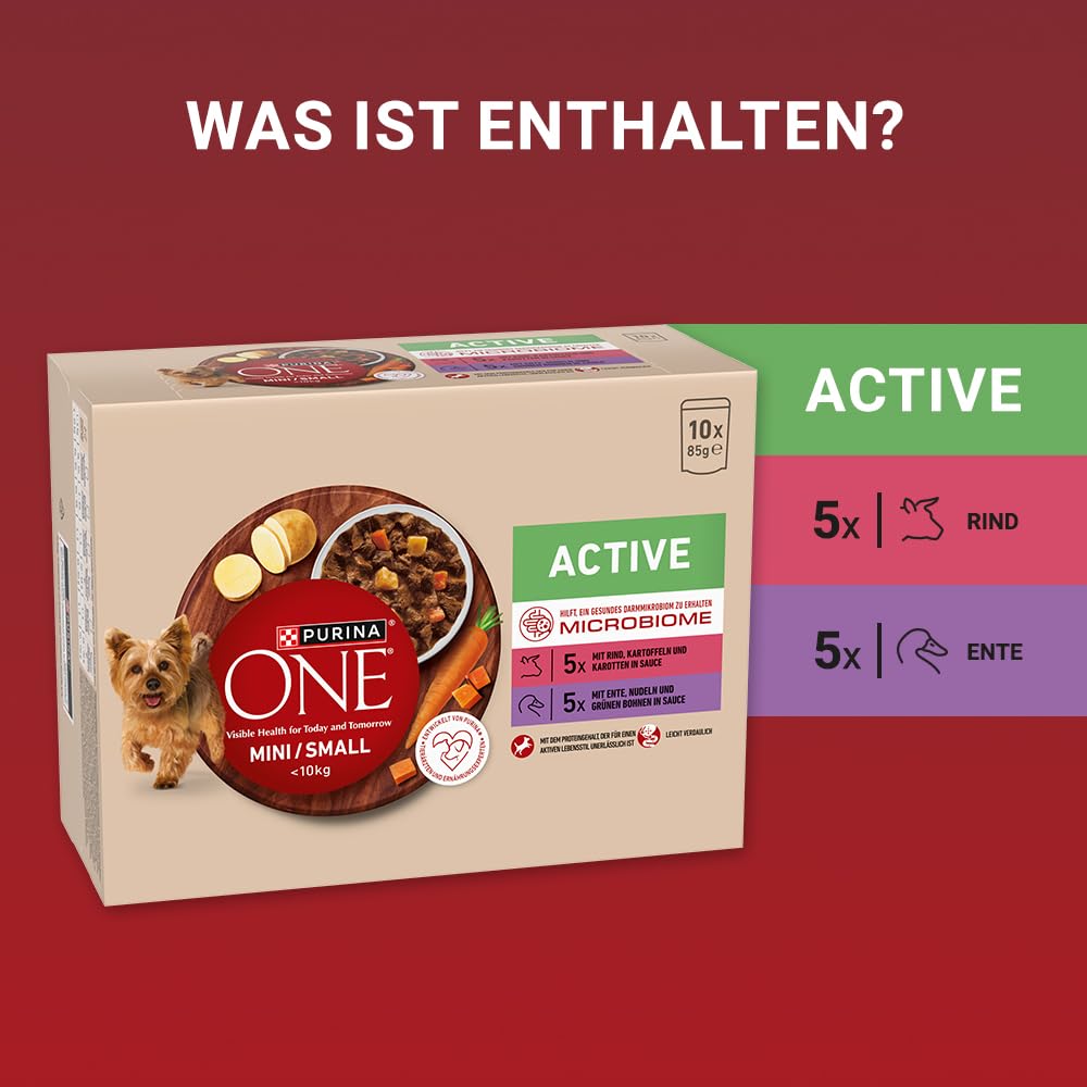Purina One Mini Small Active Nassfutter 60x85 g