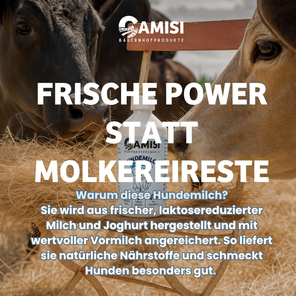 CAMISI Hundemilch Laktosereduziert Hundemilch mit Kolostrum