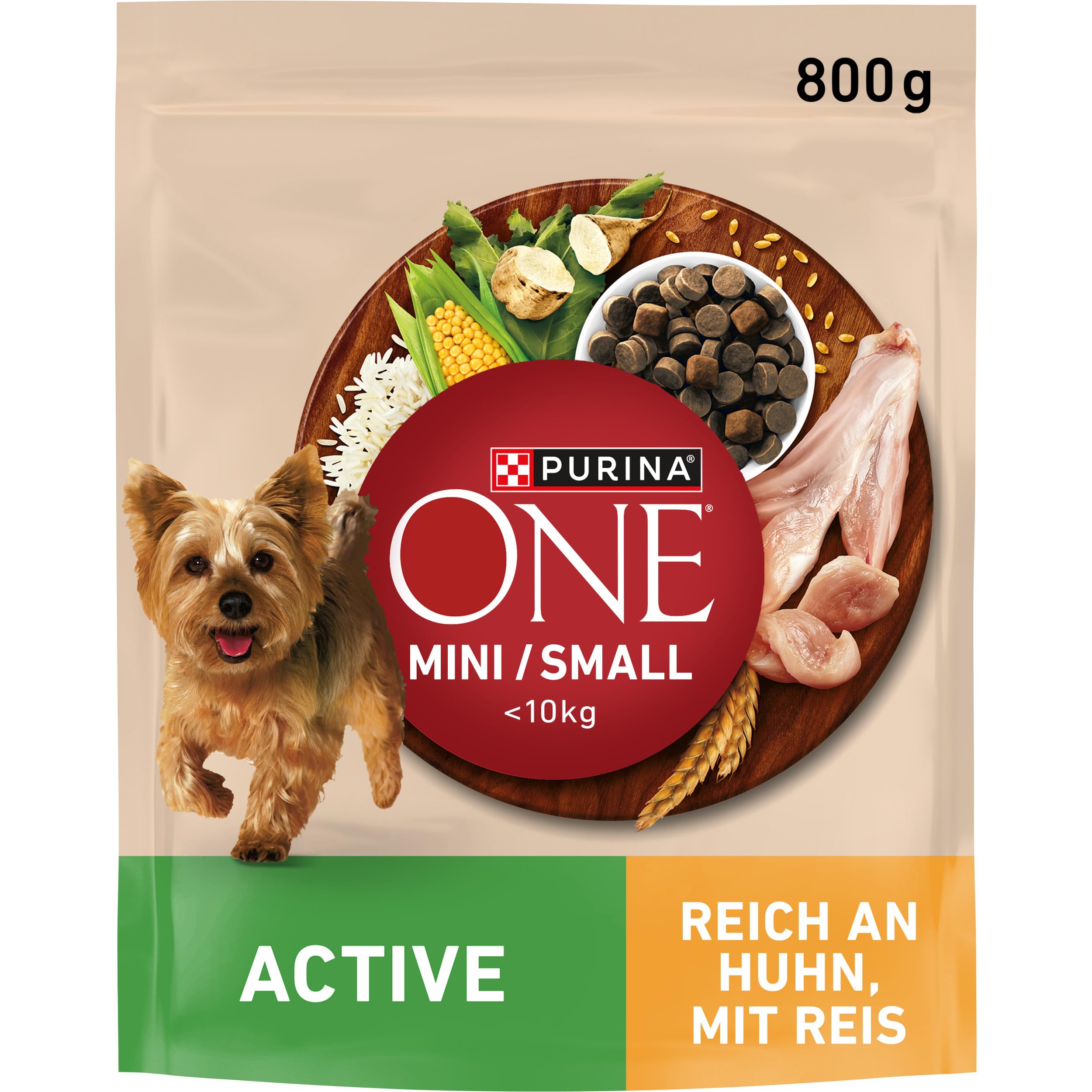 PURINA ONE Mini Small Active Huhn Hundetrockenfutter 2kg